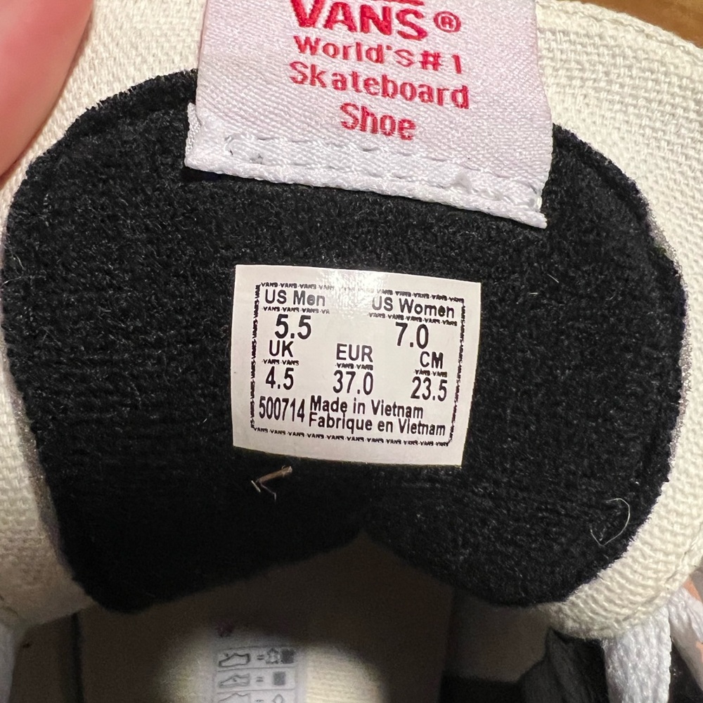 High top old school Vans